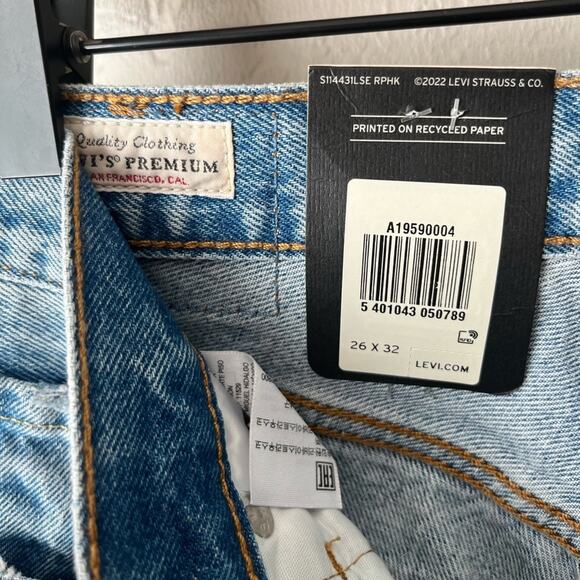 NWT Levi’s 501 90’s jeans light wash 26 - Picture 11 of 14